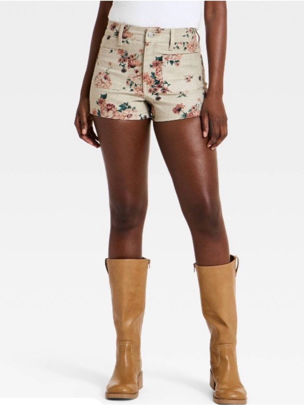 Floral High-Rise Floral Western Women’s Shorts - Universal threads 0 NWT